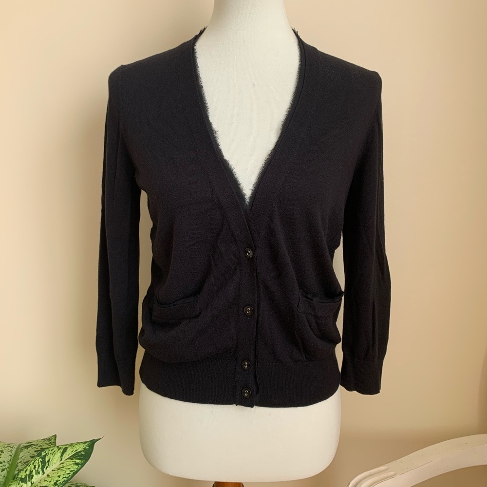 Ann Taylor Black Cardigan Sweater